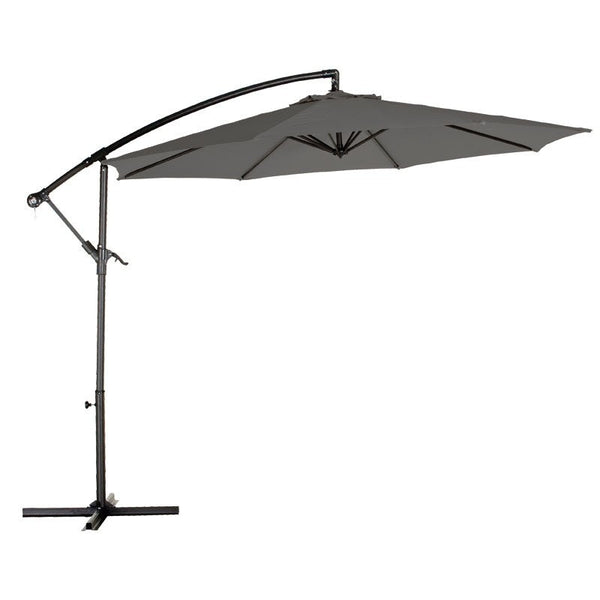 Overhang Garden Parasol - 3M Charcoal
