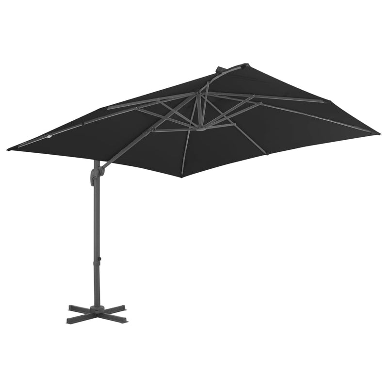 Cantilever Garden Parasol with Aluminium Pole 300x300 cm Anthracite