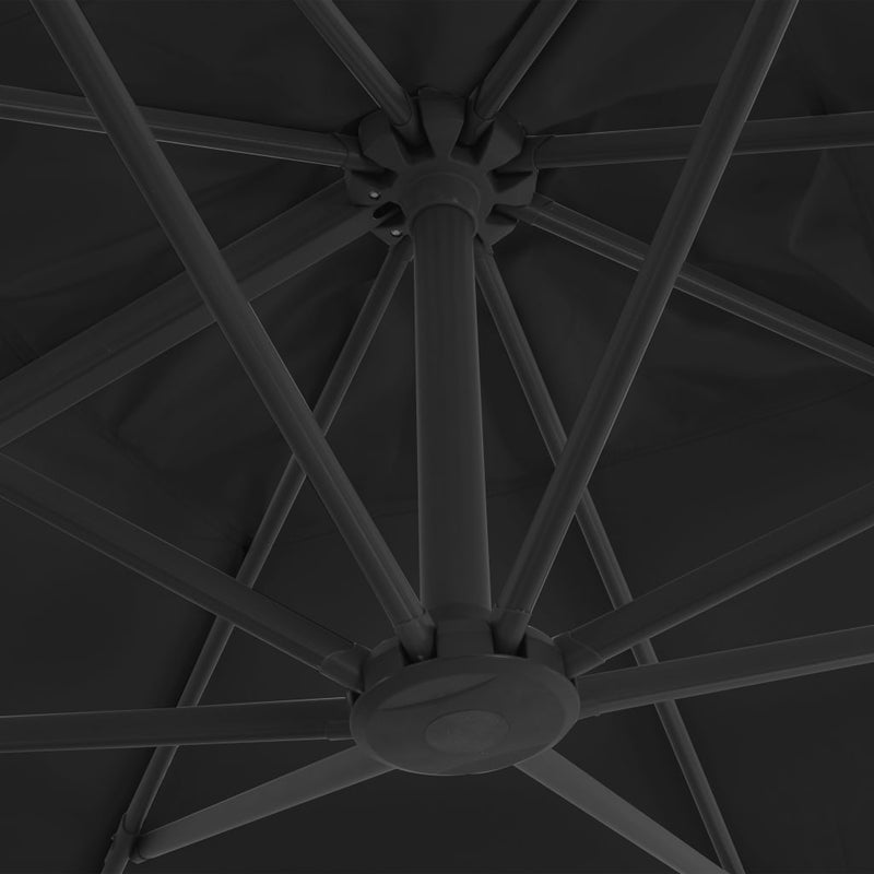 Cantilever Garden Parasol with Aluminium Pole 300x300 cm Anthracite