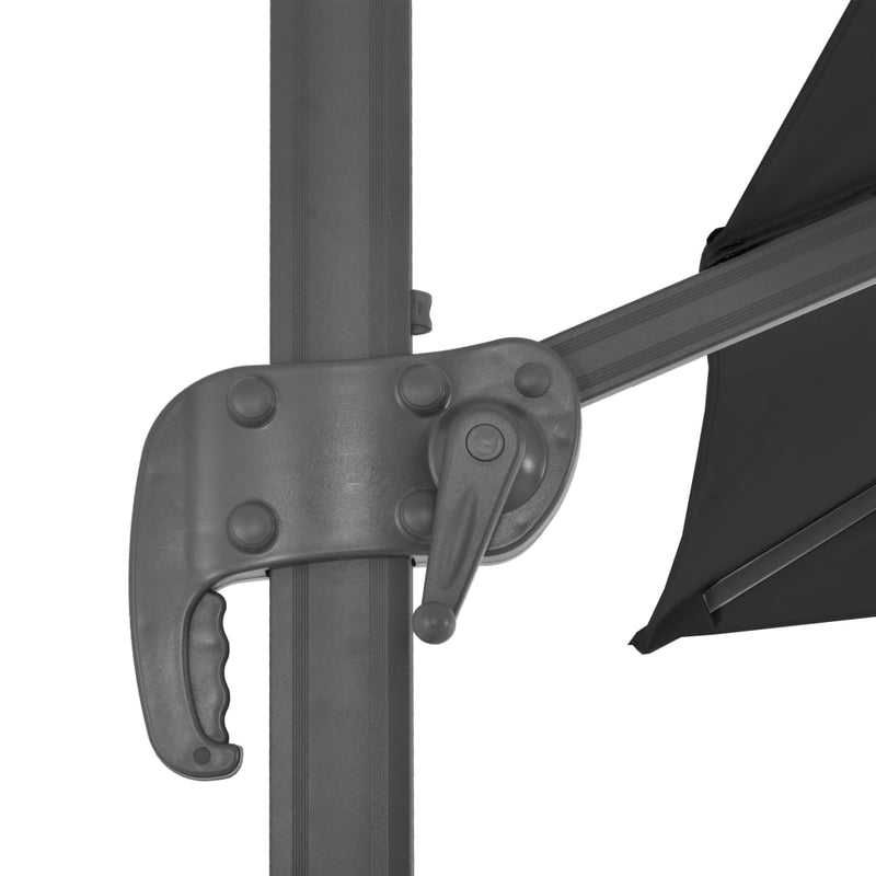 Cantilever Garden Parasol with Aluminium Pole 300x300 cm Anthracite