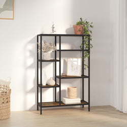 Book Shelf 80x30x120 cm Steel and Engineered Wood