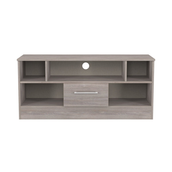 Worcester TV Unit Light Grey 5 Shelves 1 Drawer 110cm
