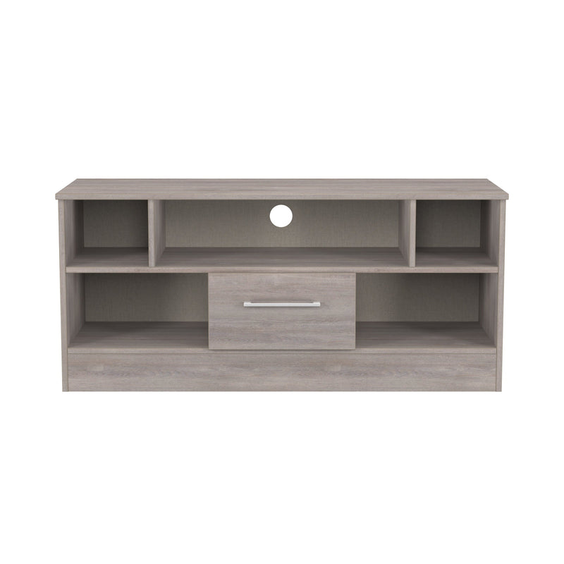 Worcester TV Unit Light Grey 5 Shelves 1 Drawer 110cm